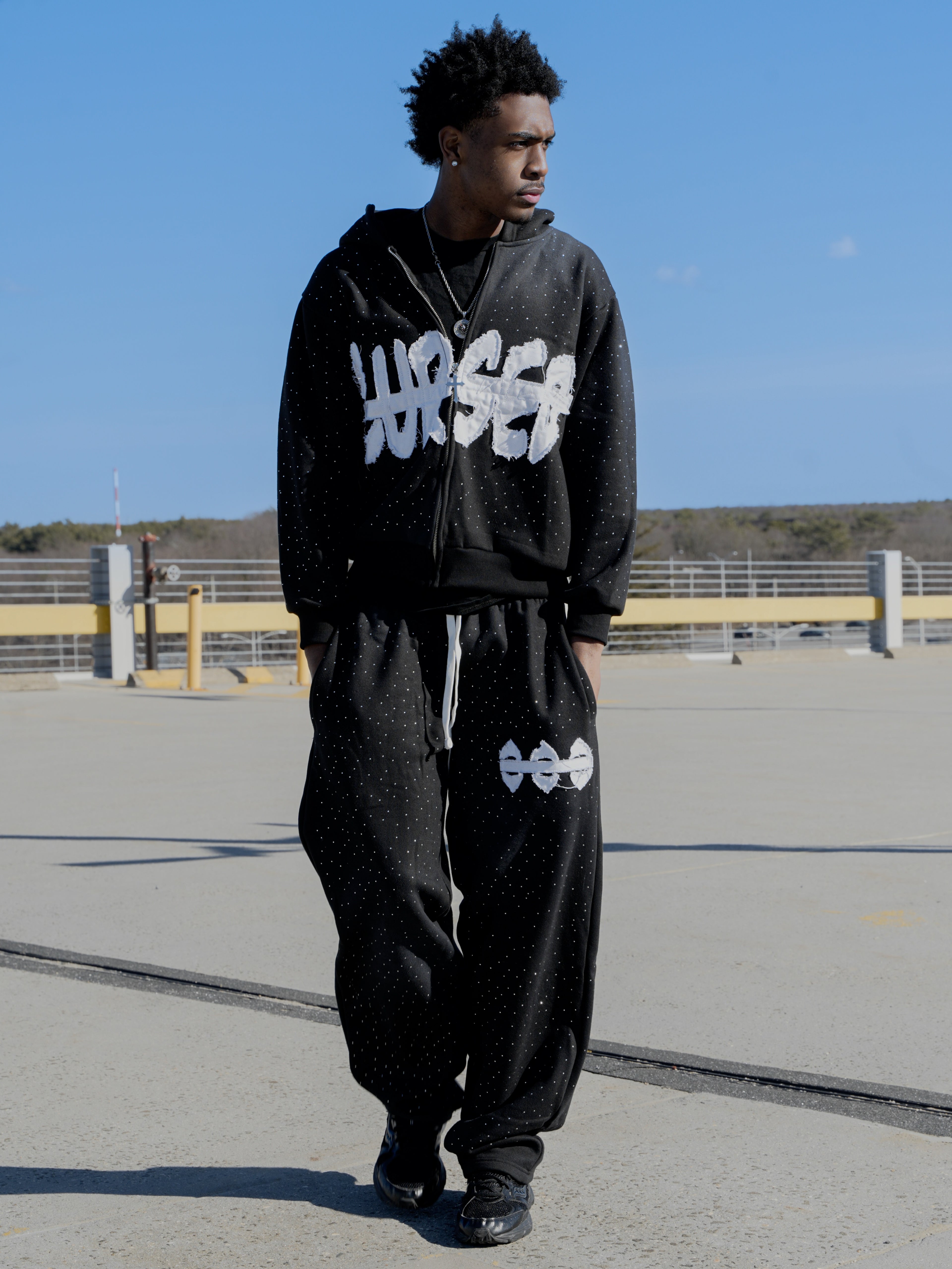 Rhinestone Sweat pants