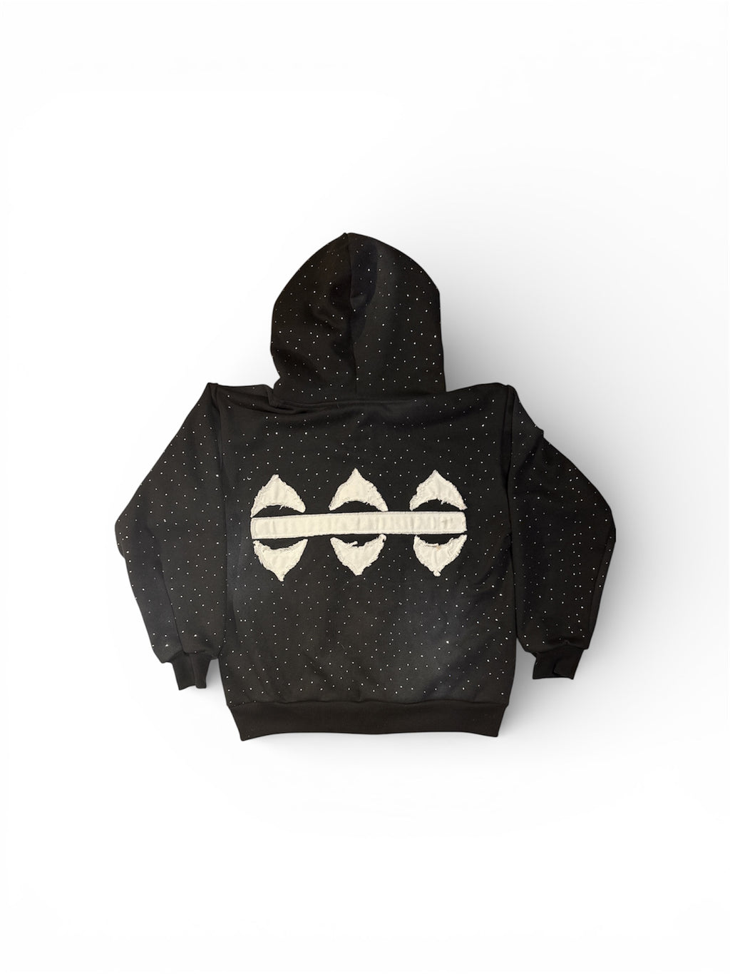 Cursed Protection Rhinestone Zip up