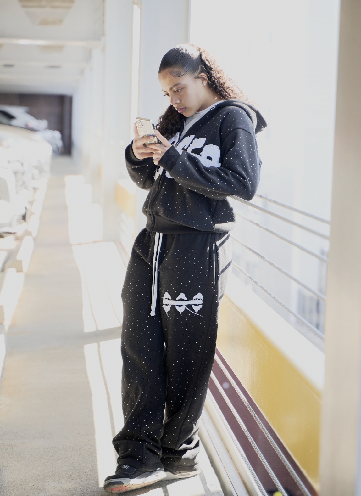 Rhinestone Sweat pants